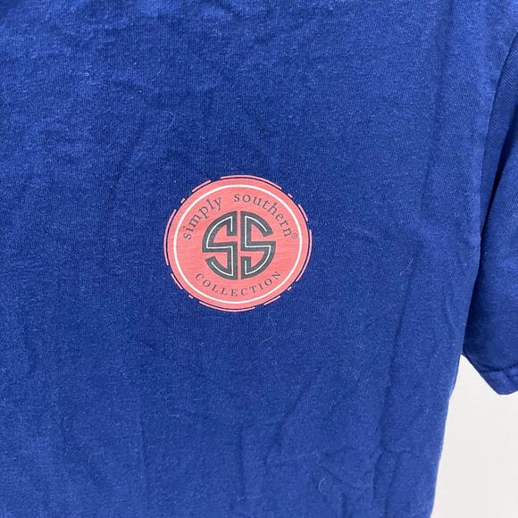 Simply Southern “You Are Worthy” Daisy Butterfly Graphic T-shirt ~ Women’s MD - Picture 3 of 5